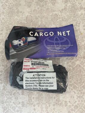 Toyota Cargo Net - Black - OEM Trunk Organizer